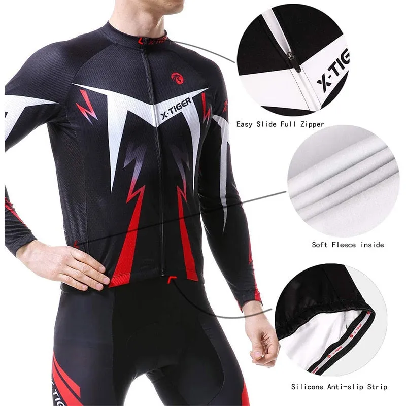 X-TIGER Winter Thermal Fleece Cycling Set X69