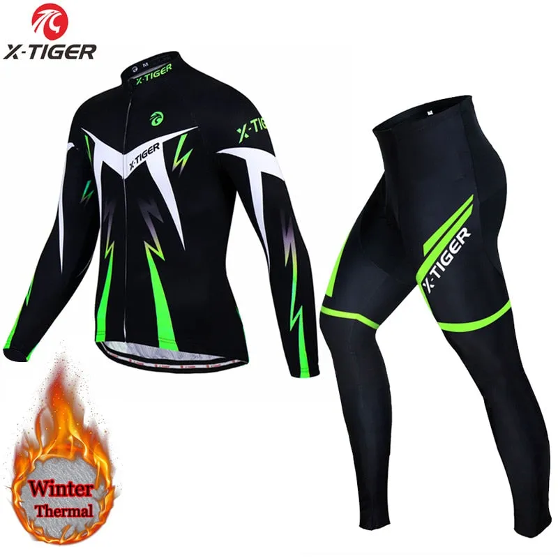 X-TIGER Winter Thermal Fleece Cycling Set X69