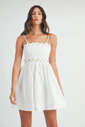 YEALIMI TUBE MINI DRESS WITH RIC RAC TRIM DETAIL